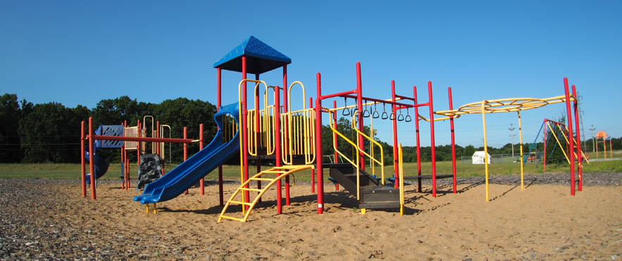 madison playground equipment on a sunny day