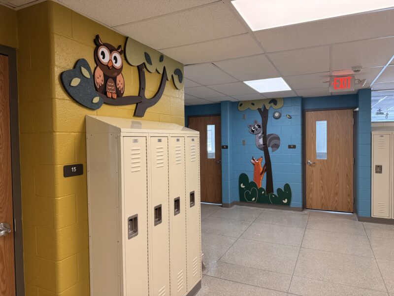Interior photo of MECC hallway