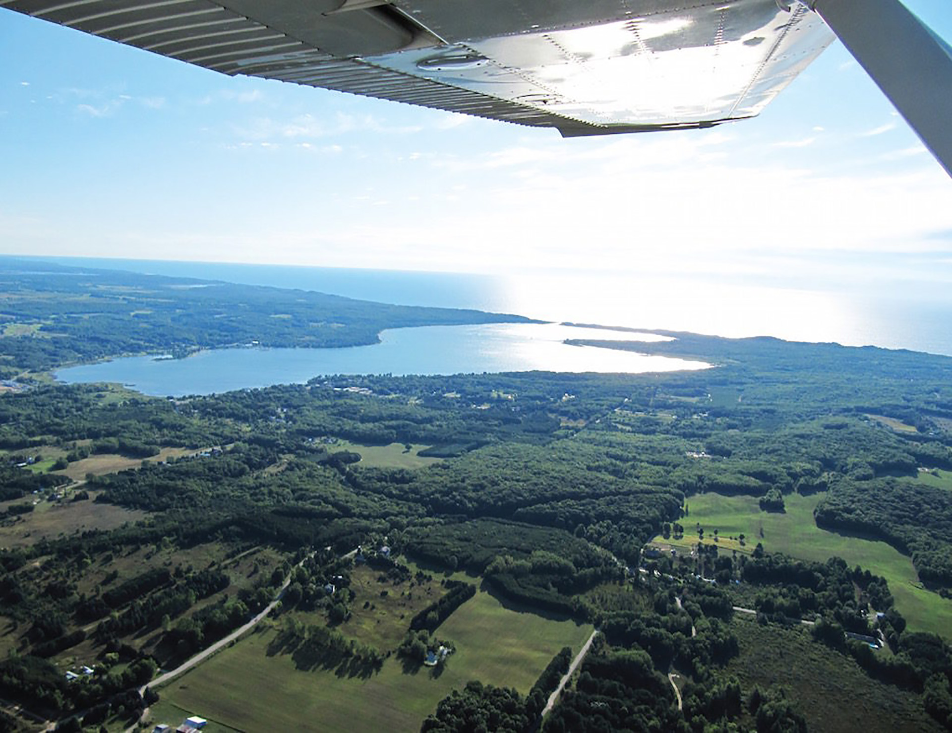 Aerial over manistee