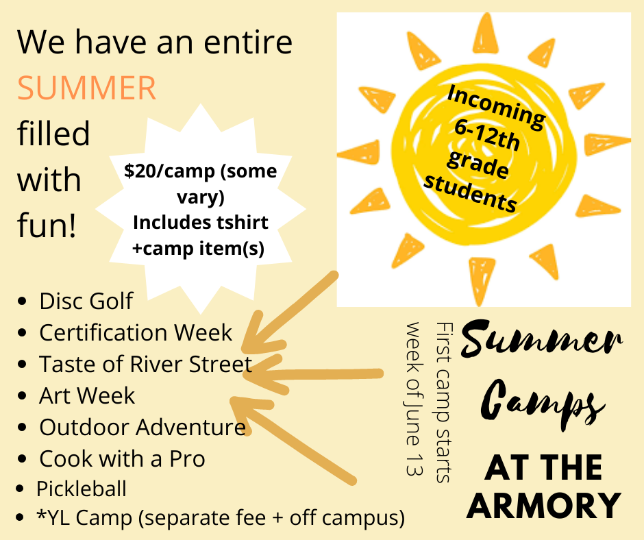 Armory Summer Camps Flyer