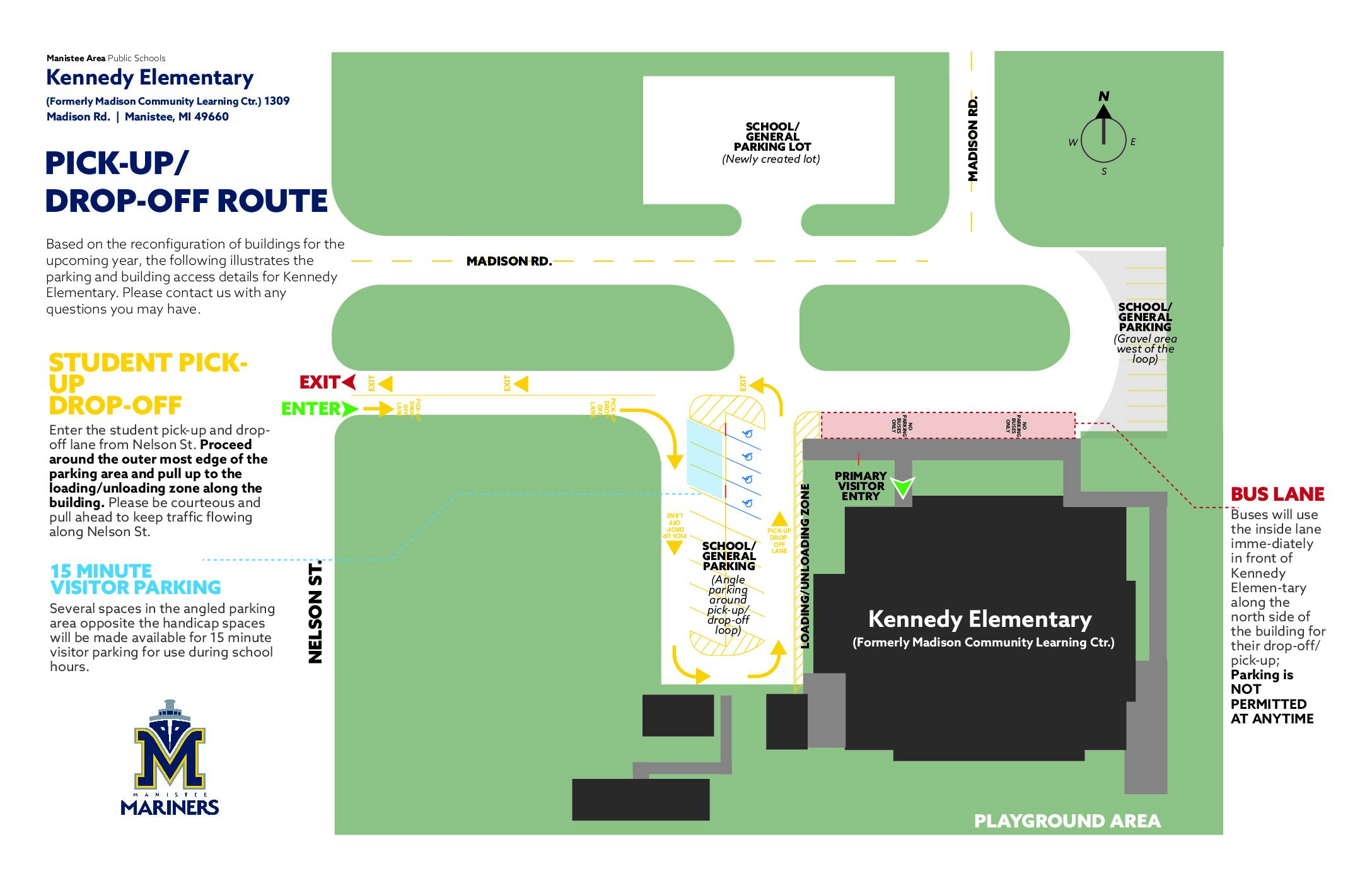 Kennedy Parking Lot Map