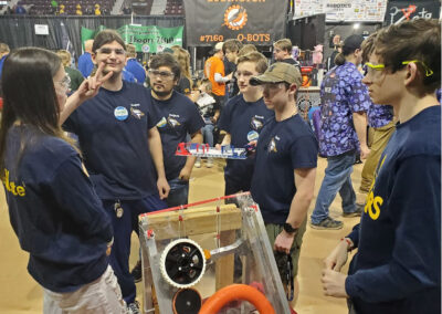 Students at robotic competition