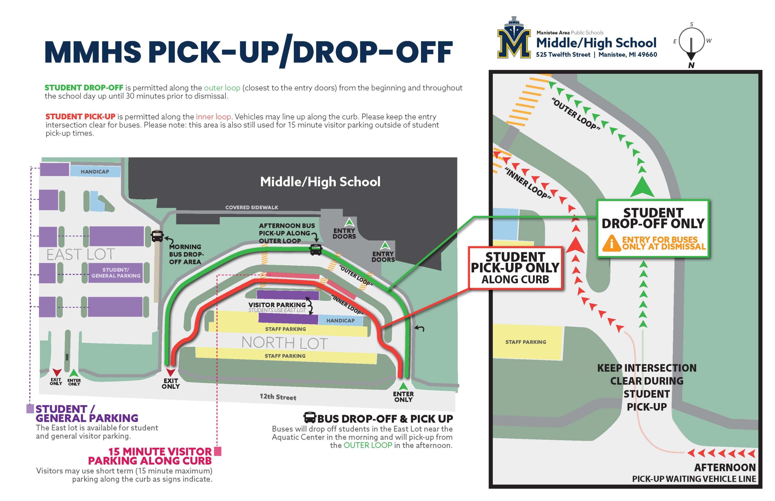 MMHS Parking map