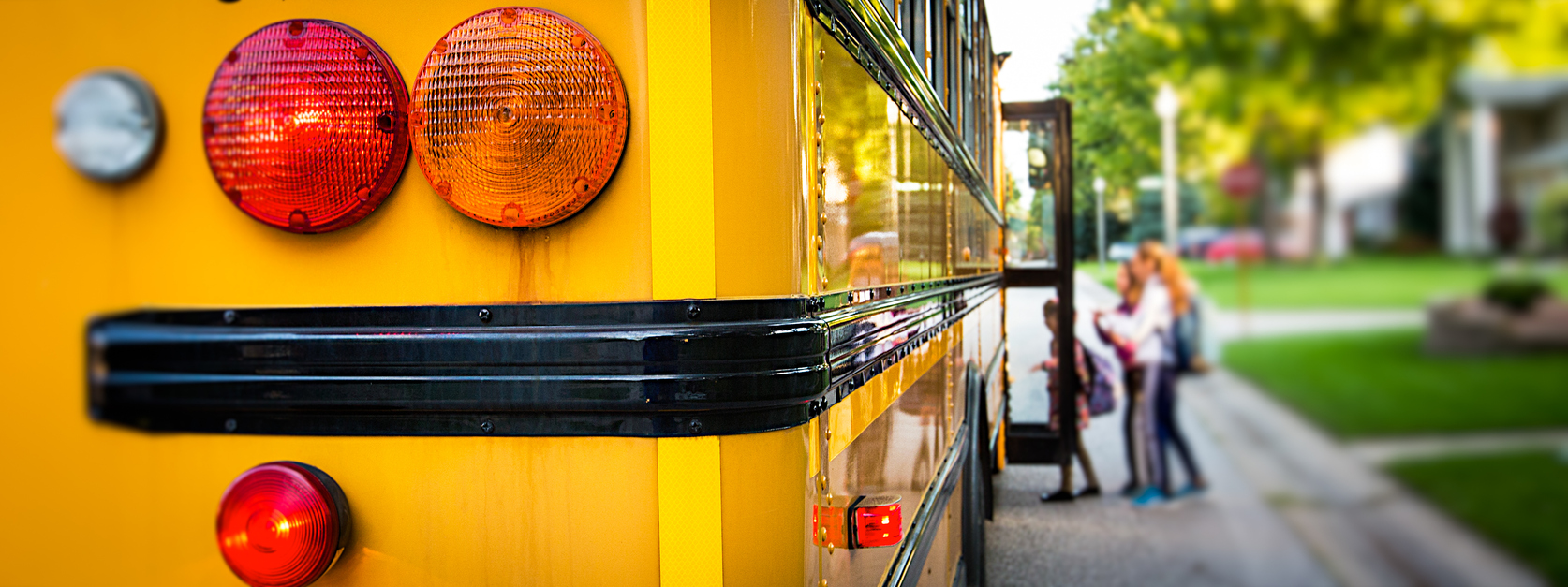 School Bus Children board school bus