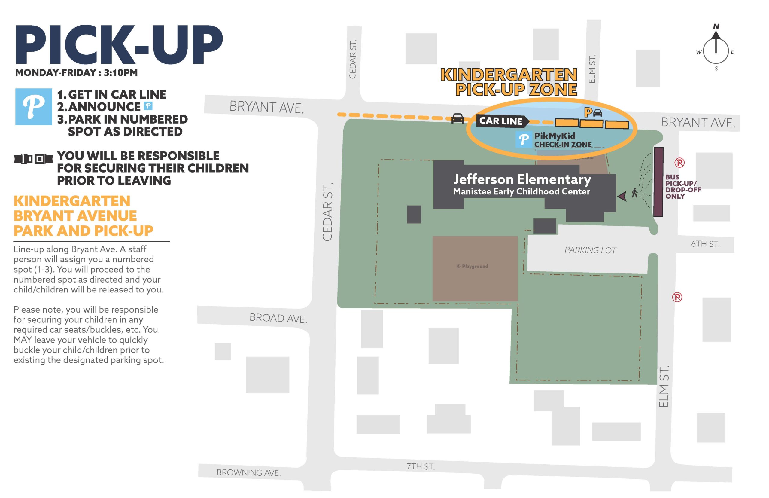 Jefferson Pick Up Map