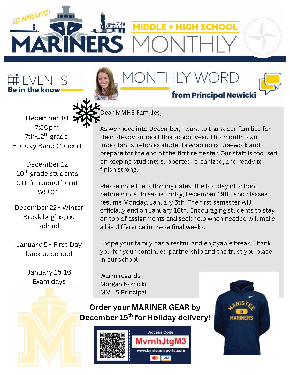 December Newsletter page 1