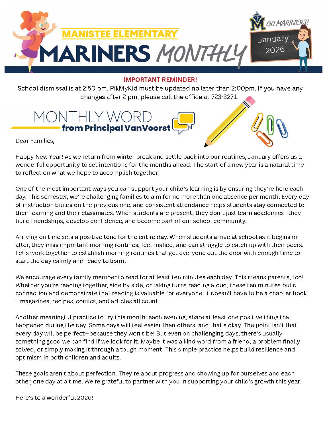 January newsletter MES page 1