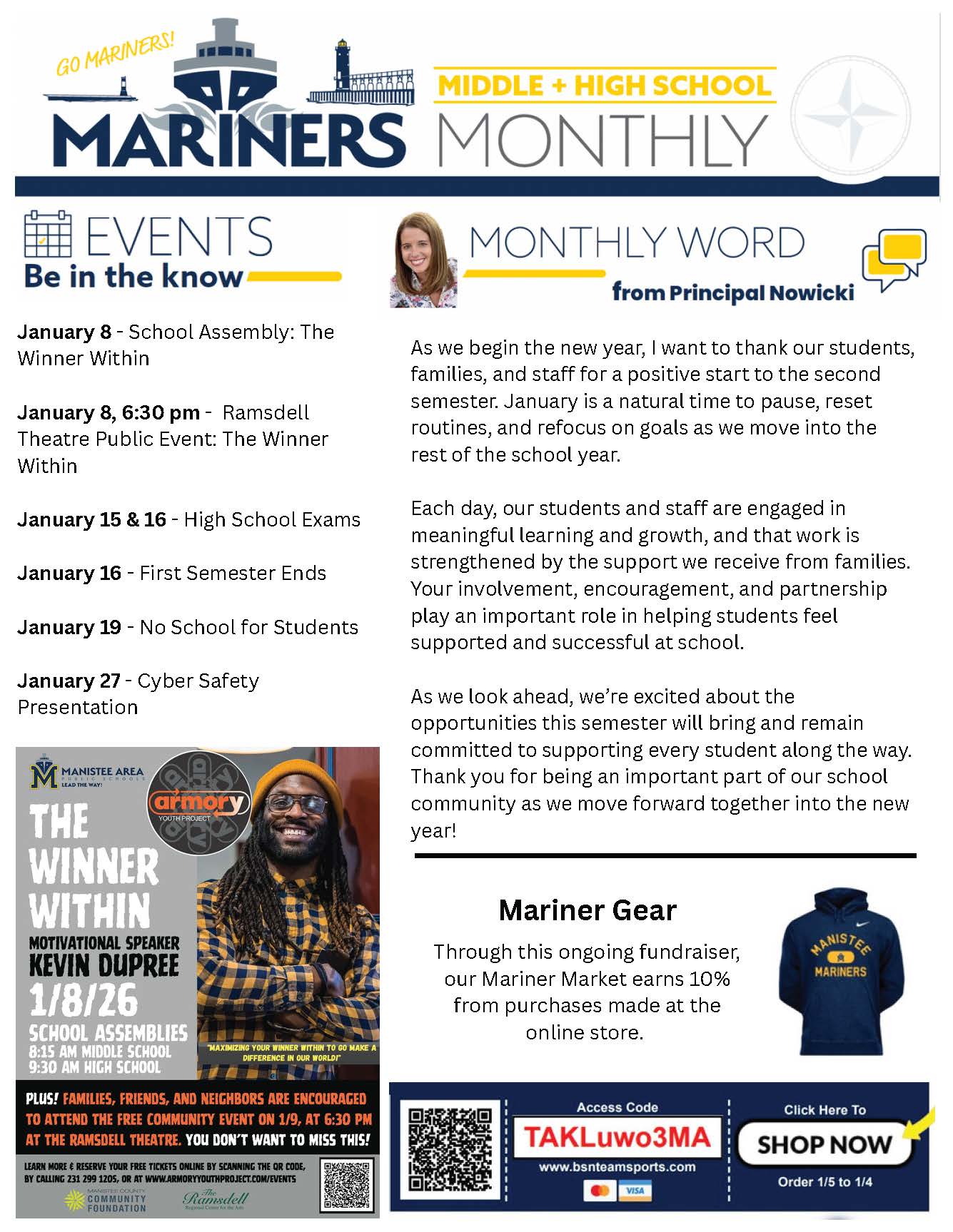January newsletter MMHS page 1