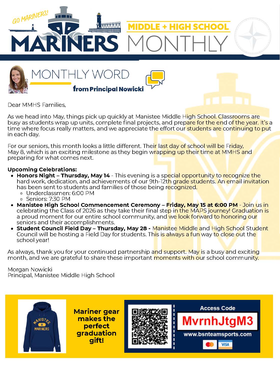 MMHS May 2026 Newsletter page 1