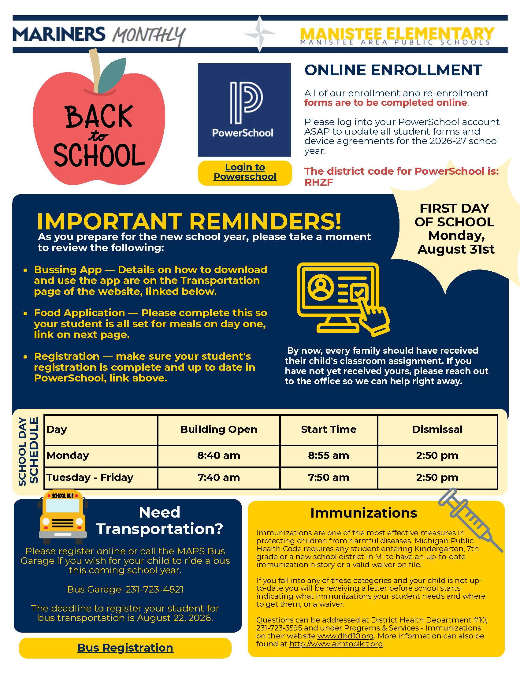 MES September 2026 Newsletter page 2