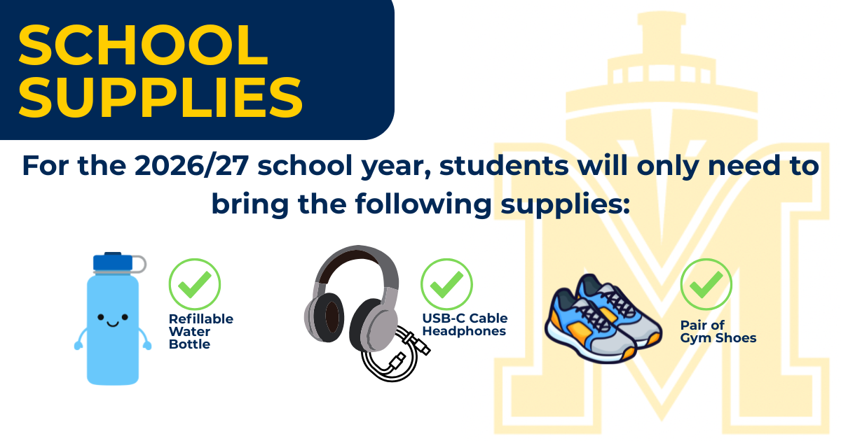 School supplies graphic